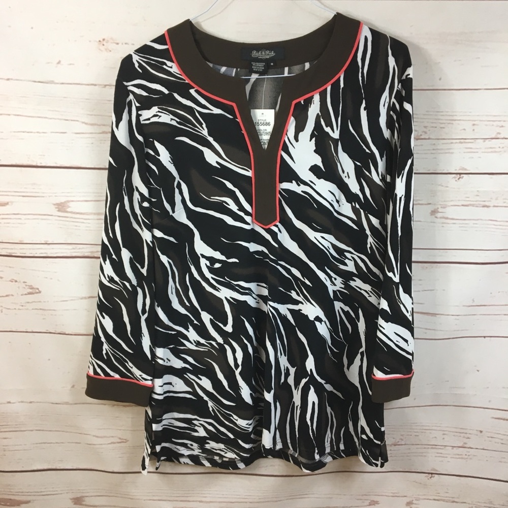 Peck and Peck striped Top